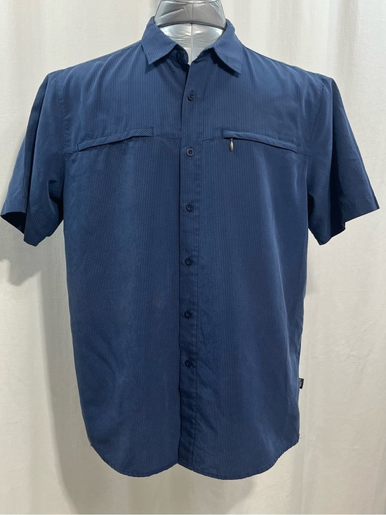 The North Face Other - The North Face Blue Short-Sleeve Button-Down Shirt men’s L hiking sport 1431